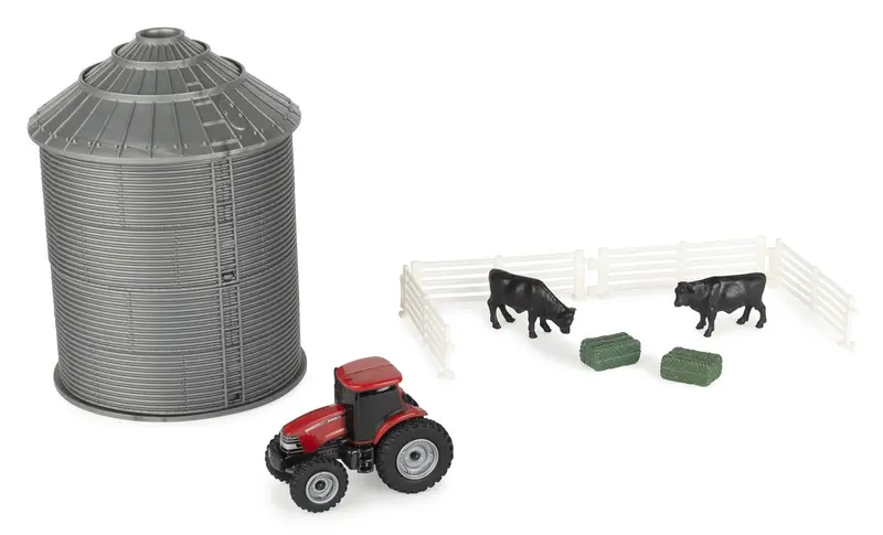 #44458 1/64 Case-Ih Mini Grain Bin Playset 1