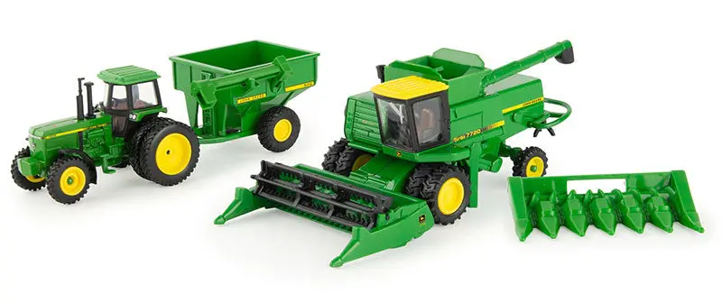 #45821 1/64 John Deere Vintage 7720 Combine Harvesting Set 1