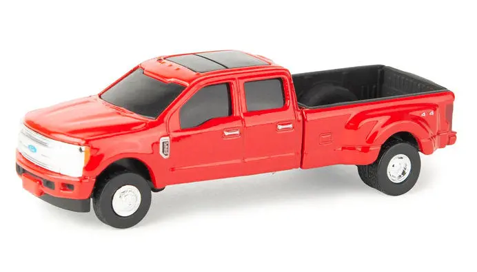 #47575B 1/64 Red Ford F-350 Crewcab Dually Pickup 1
