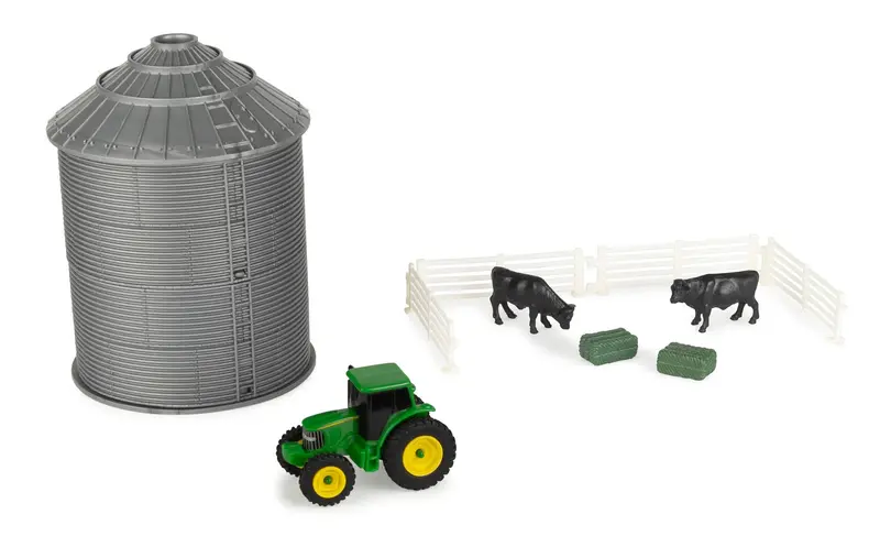 #47677 1/64 John Deere Mini Grain Bin Playset 1