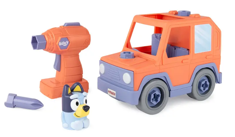 #47698 Bluey Build-A-Buddy Motorized Car & Drill 1