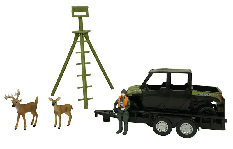 #497Bc 1/20 Polaris Ranger With Trailer & Accessories 1