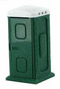 #50-141-Dg 1/50 Dark Green Porta-Potty 1