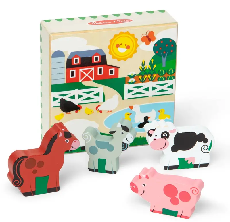 #50273 Wooden Animal Matching - Farm 1