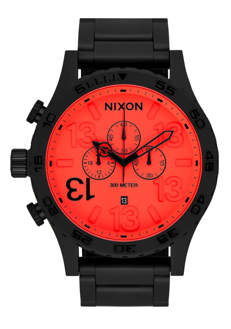 51-30 Chrono Friday The 13Th Edition - Super Black / Neon Red / Ca 1