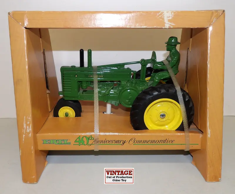 #557 1/16 John Deere Model A With Man, Ertl 40Th Anniversary Commemorative Edition 1