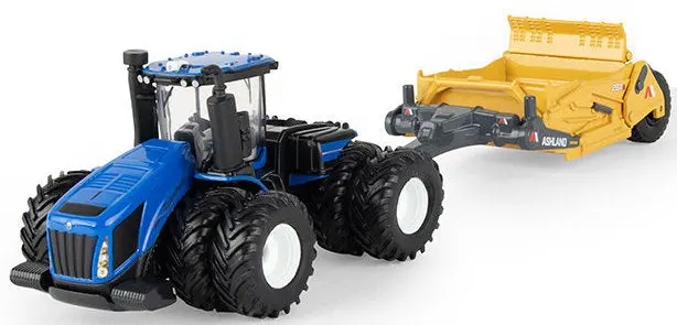 #61009 1/64 New Holland T9.700 4Wd Tractor With Ashland 2811E Scraper 1