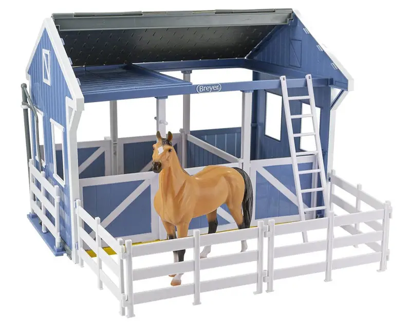 #61149 1/12 Deluxe Country Stable With Horse & Wash Stall 1