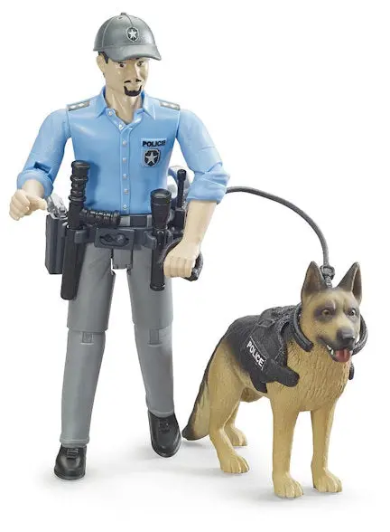 #62150 1/16 Policeman With Dog 1