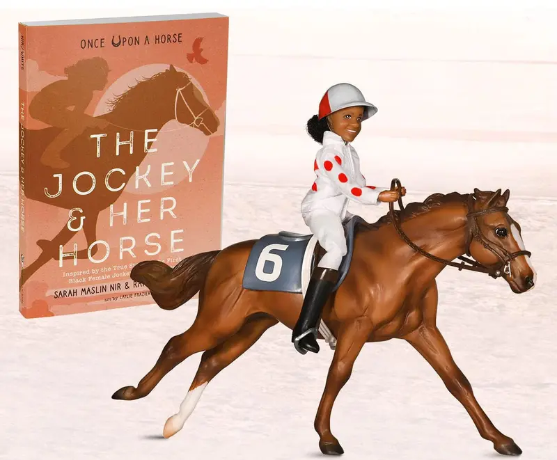 #6236 1/12 Cheryl White & Jetolara Horse & Book Set 1