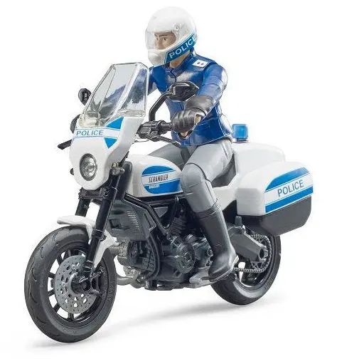#62731 1/16 Scrambler Ducati Police Motorcycle With Policeman 1