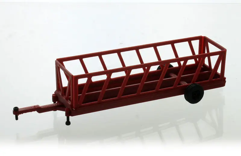 #64-308-R 1/64 Red 20-Foot Portable Cattle Feeder 1