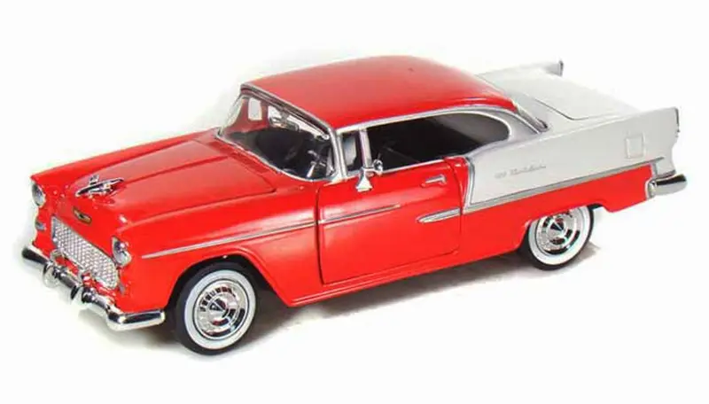 #73229Ac-Rd 1/24 Red 1955 Chevy Bel Air Coupe 1