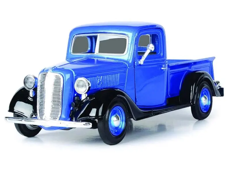 #73233Ac-Blbk 1/24 Blue & Black 1937 Ford Pickup 1