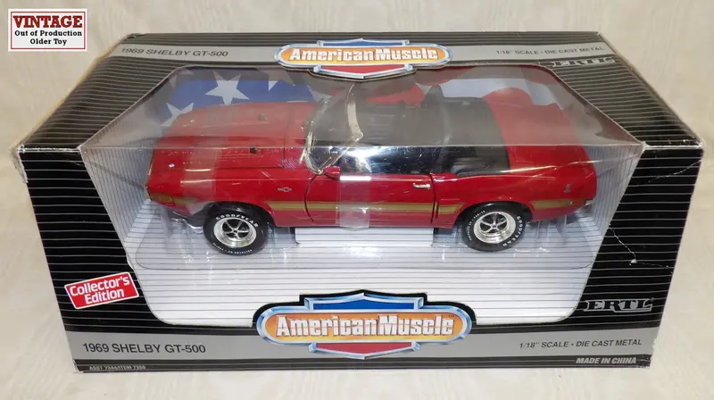 #7350 1/18 1969 Shelby Gt-500 - Candyapple Red 1