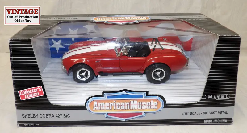 #7369 1/18 Shelby Cobra 427 S/C - Ragoon Red With White Stripe 1