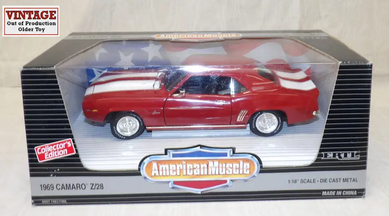 #7455 1/18 1969 Camaro Z/28 - Garnet Red 1