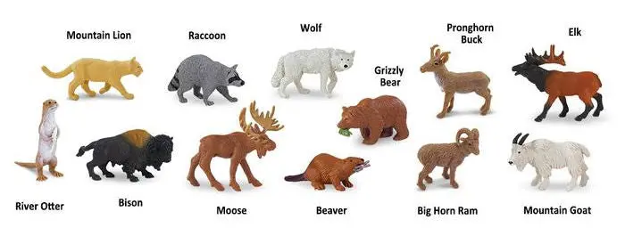 #765804 North American Wildlife 12-Pc. Set 1