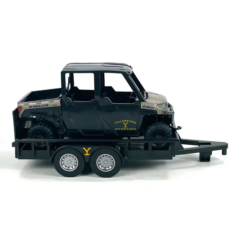 #803Bc 1/20 Rip Wheeler's Polaris Ranger With Atv Trailer 1