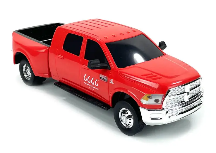 #806Bc 1/20 Four Sixes Ranch Red Dodge Ram 3500 Mega Cab Dually Pickup 1