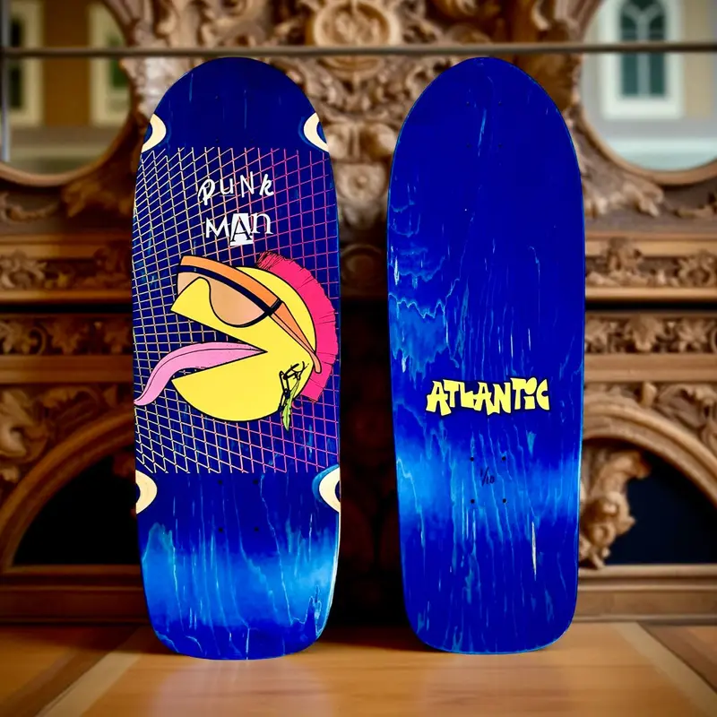 80S Punk Man 10”X30” Limited Edition Skateboard Deck 1