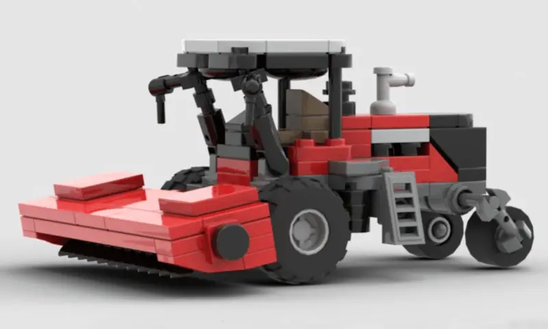 #Acp0908510 Mini Massey Ferguson Wr Series Windrower Building Block Set 1