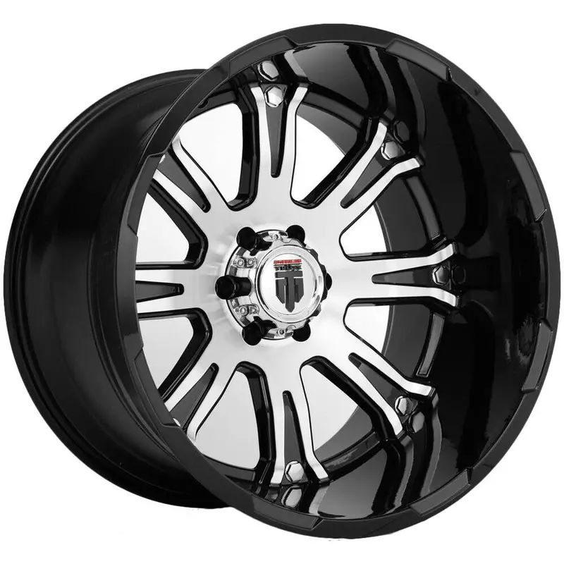 American Truxx Wheels At154 Bomb Black Machined 1