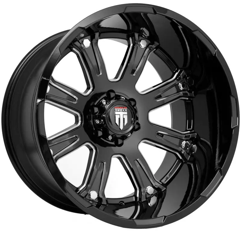 American Truxx Wheels At154 Bomb Black Milled 1