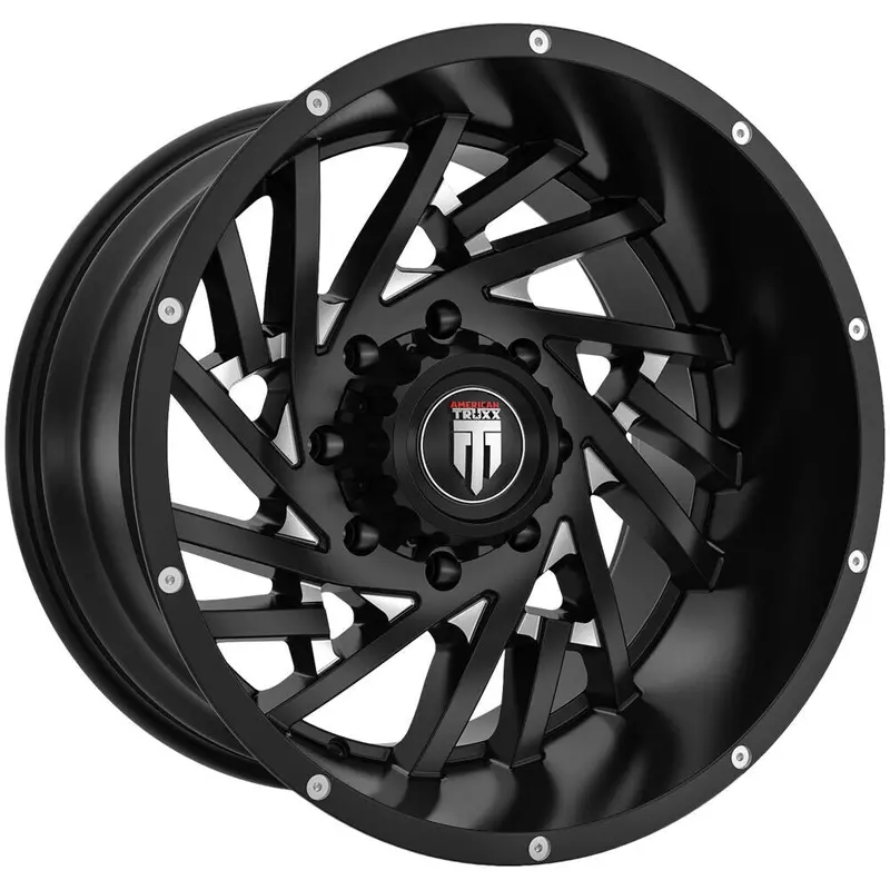 American Truxx Wheels At161 Web Black Milled 1