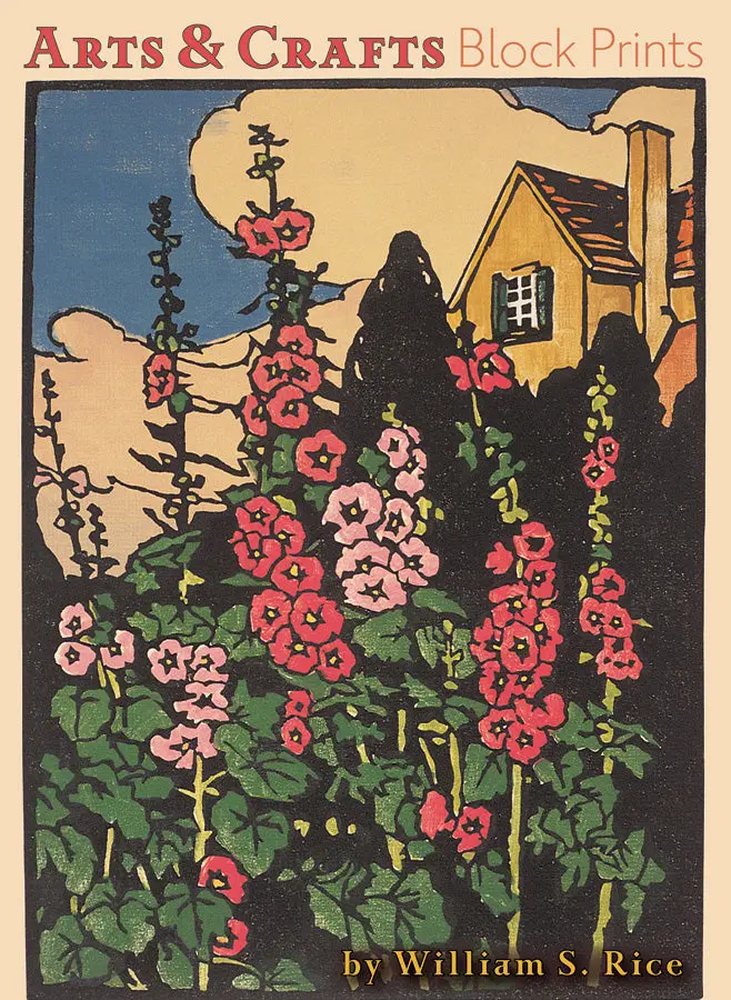 Arts & Crafts Block Prints Notecard Set By William Rice 1