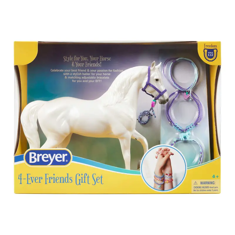 #B-Fs-10451 1/12 4-Ever Friends Purple Power Gift Set With Silver Gray Mare 1