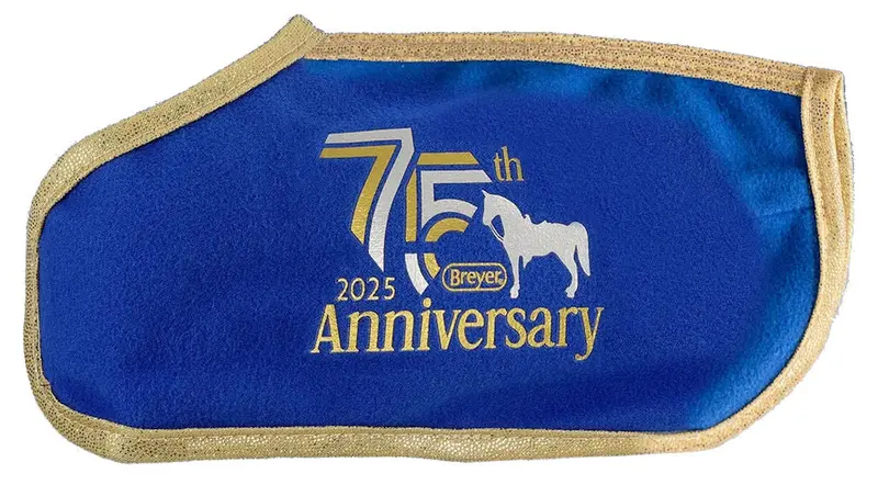 #B-Tr-10487 1/9 Breyer 75Th Anniversary Blue Horse Blanket 1