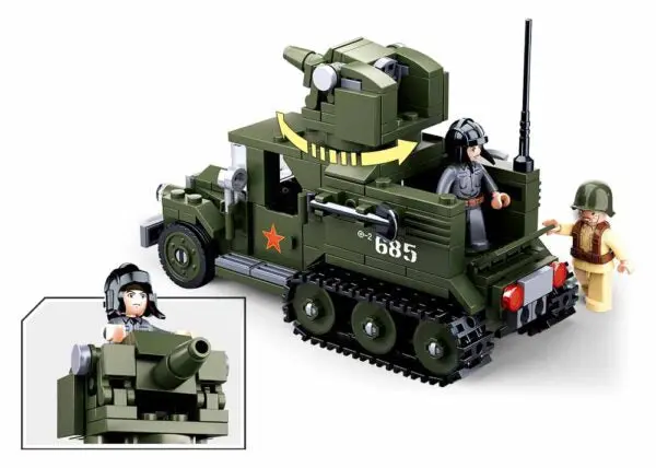 #B0685 Wwii Gaz Half-Track 2-In-1 Building Block Set 1