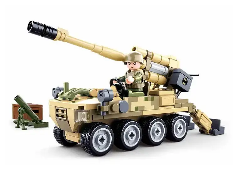 #B0751 Model Bricks Bobcat 8X8 All Terrain Assault Vehicle Building Block Set 1