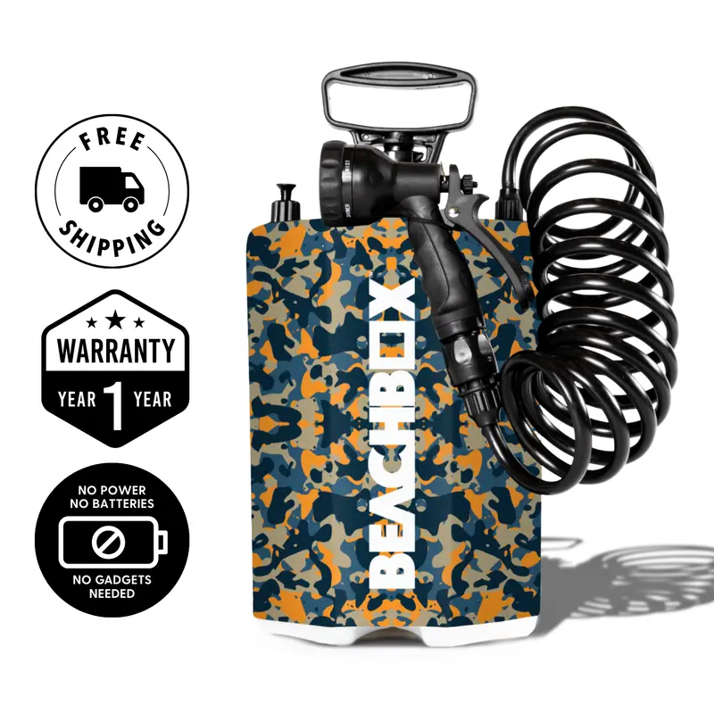 Beachbox Portable Shower Tank - 'Camo' 1