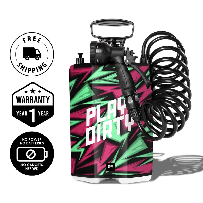 Beachbox Portable Shower Tank - 'Play Dirty' 1