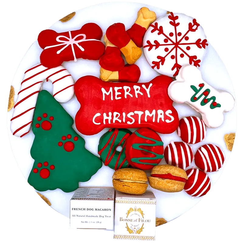 Bonne Et Filou Christmas Themed Dog Treats Gift Box 1
