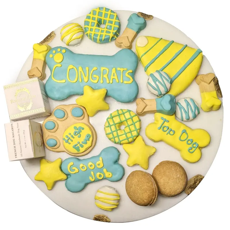 Bonne Et Filou Congrats Themed Dog Treats Gift Box 1