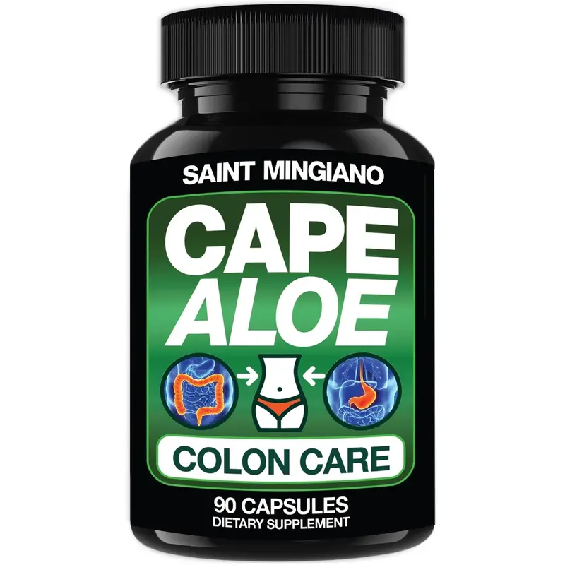 Cape Aloe Colon Cleanse, Detox & Flush - 90 Capsules. Gentle Constipation Relief 1