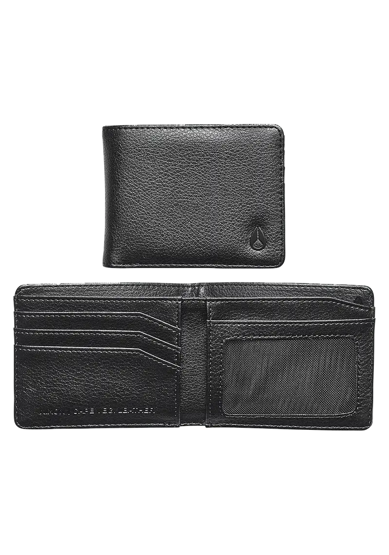 Cape Vegan Leather Wallet - Black 1
