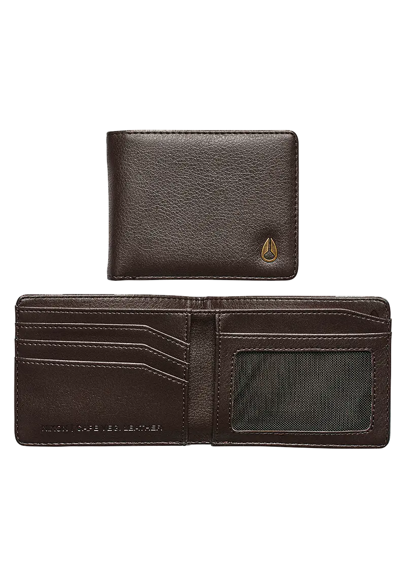 Cape Vegan Leather Wallet - Brown 1