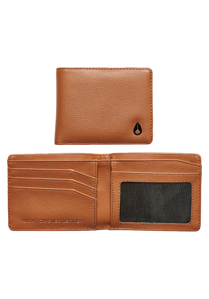 Cape Vegan Leather Wallet - Saddle 1