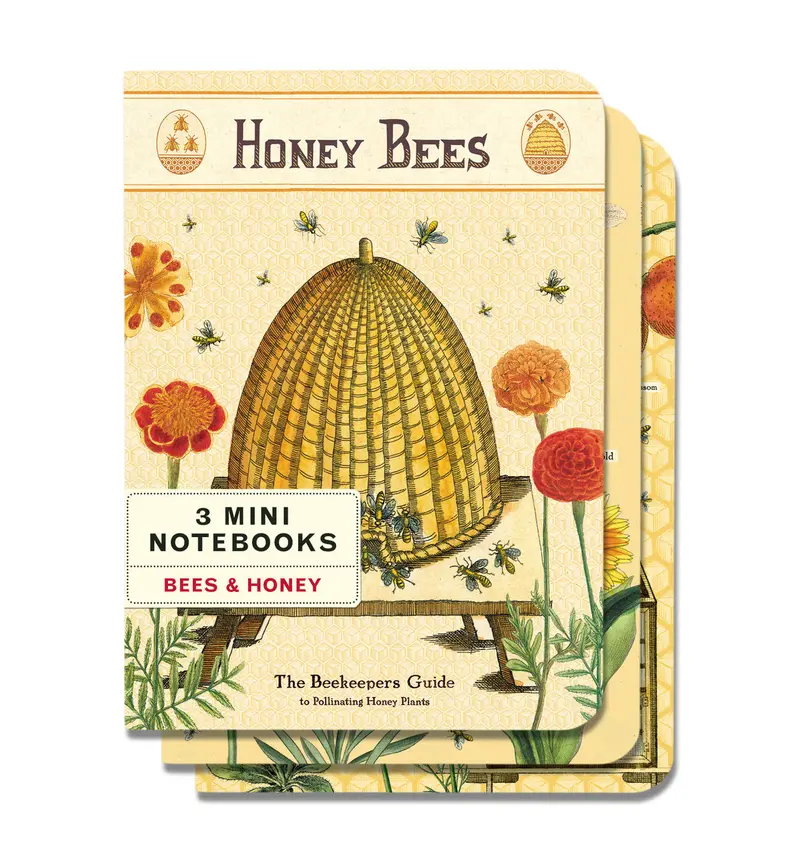 Cavallini & Co. Bees & Honey Mini Notebook Set 1