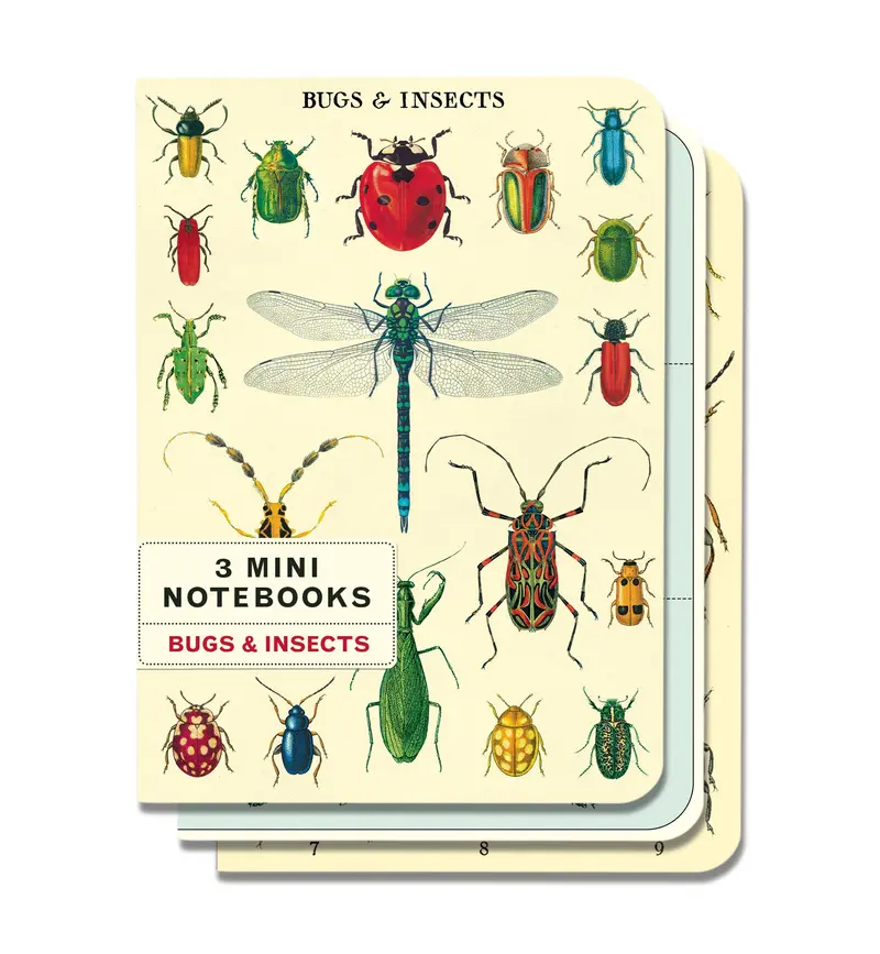Cavallini & Co. Bugs & Insects Mini Notebook Set 1