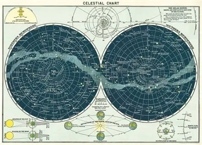 Cavallini & Co. Celestial Chart Decorative Paper 1