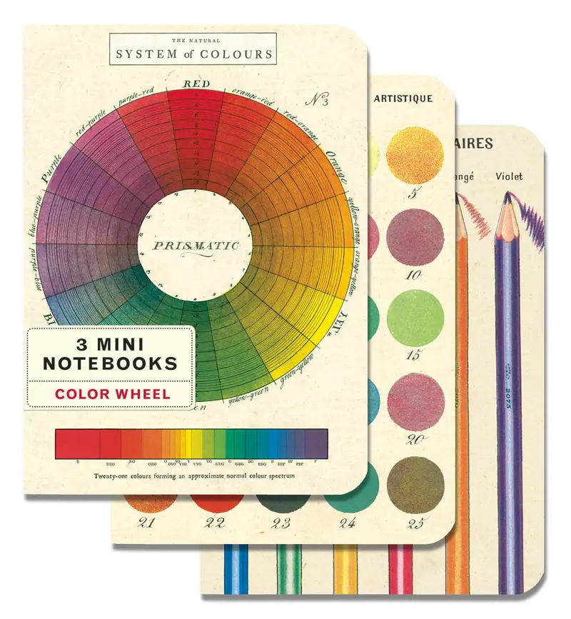 Cavallini & Co. Color Wheel Mini Notebook Set 1