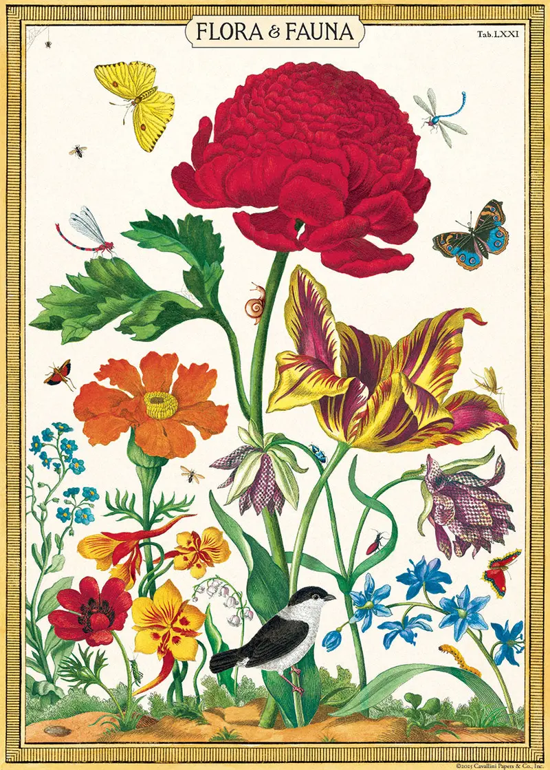 Cavallini & Co. Flora And Fauna Decorative Paper 1