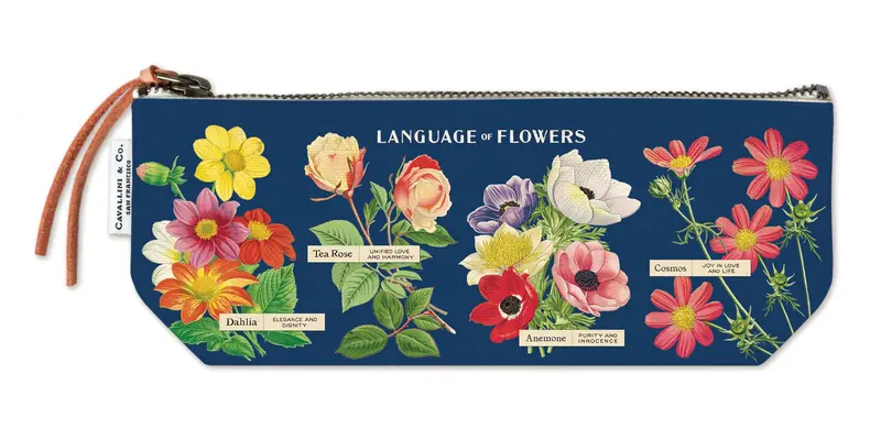 Cavallini & Co. Language Of Flowers Mini Pouch 1