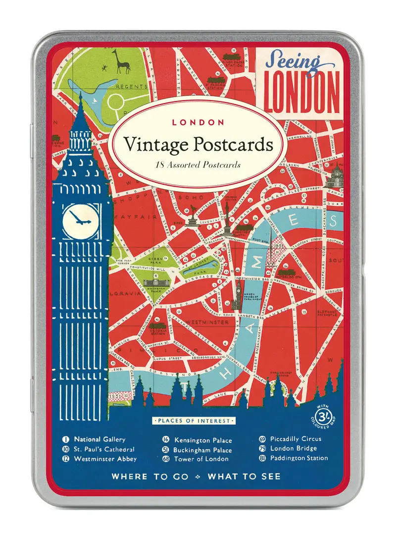 Cavallini & Co. London Vintage Postcards 1
