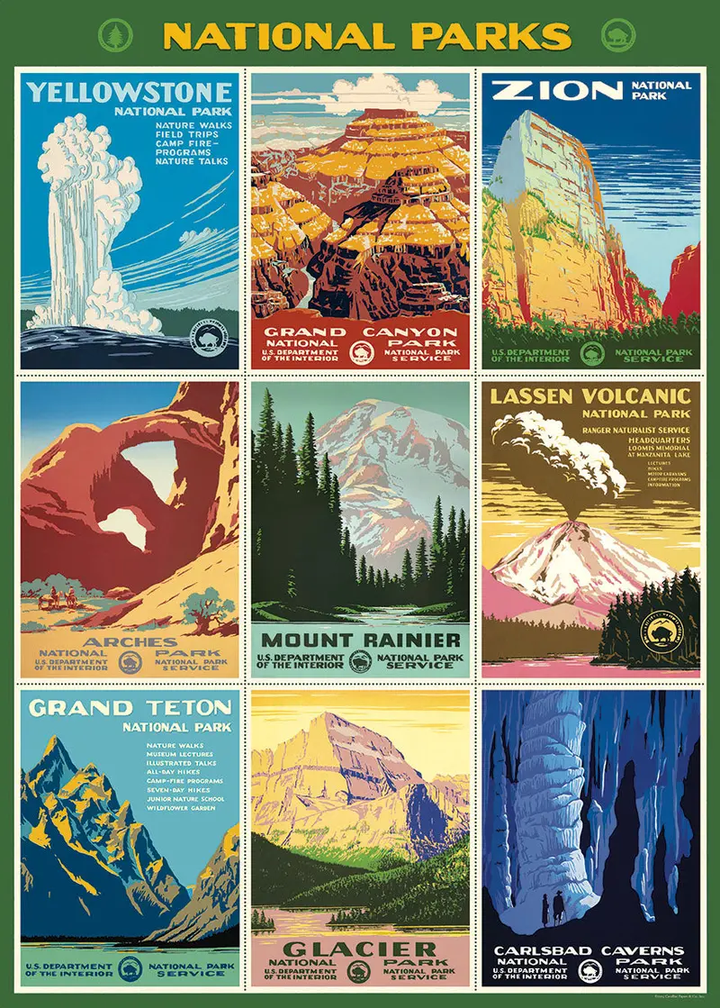 Cavallini & Co. National Parks Posters Decorative Paper 1